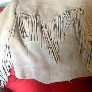 Ladies fringe Suede jacket